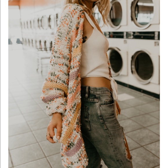 Multi colored striped cardigan - Picture 3 of 5